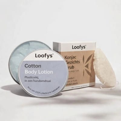 Loofys Luxe Cadeauset Vrouwen – Duurzaam Wellness Pakket – Plasticvrij & Vegan – Cotton
