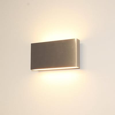 Artdelight - Wandlamp Box - Aluminium - 2x LED 4W 2700K - IP54 - Dimbaar