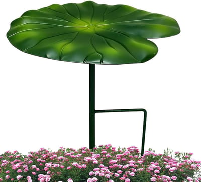 Schaduwparasol voor planten - Plantenparasol bloemen - Planten beschermen - Bladvormig metaal - 21 cm - Meerkleurig