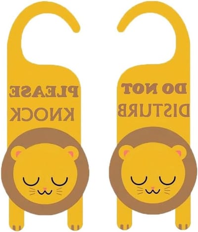 Schattig tijger deurhanger "Do Not Disturb" van PVC - 2 stuks, ideaal voor privacy en decoratie