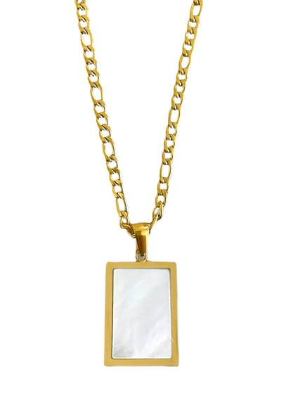 ASTRADAVI 18K Vergulde Sieraden - Hanger - Vintage Ontwerpen met Natuurlijke Edelstenen Bedels - Parelmoer - Cadeau Idee