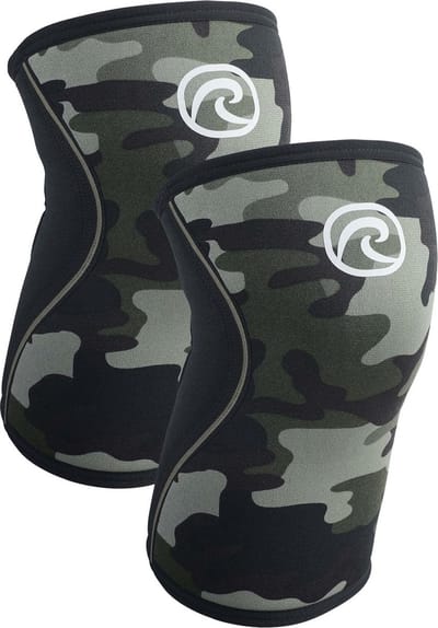 Rehband RX Knee Sleeves - Powerlifting - Crossfit - Fitness - 1 Paar - 7MM Camo - Maat: S