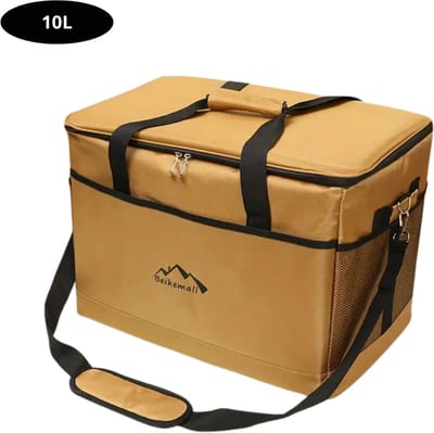Livano Koeltas - Koelbox - Koelelementen - Coolbox - Auto - Lunchtas - Strand - Bruin 10L