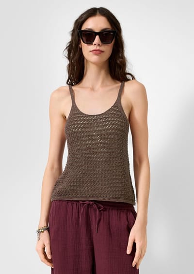 Dames Tanktop met Glitter Effect QS