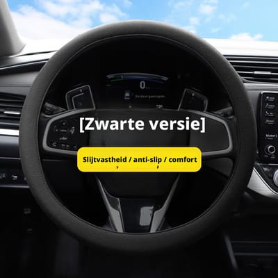 1 ultradunne antislip stuurwielhoes Geschikt voor de auto, siliconen stuurwielhoes, universele stuurwielhoes, stuurwielbeschermer Geschikt voor de auto.