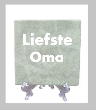 Tegeltje met tekst: Liefste Oma, Liefste Oma, Cadeau, Tegeltje, Tegeltje met tekst 10x10 cm, Tegeltje, XLX®