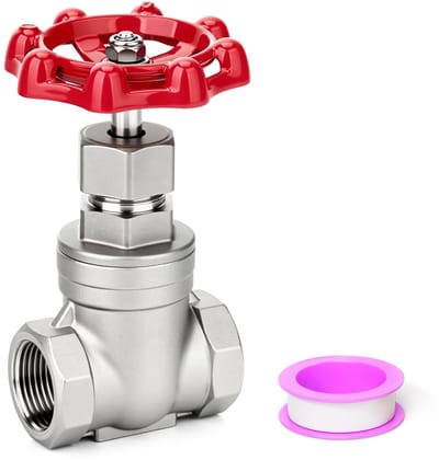 Dailygoods- Schuifafsluiter 304 roestvrij staal - Vrouwelijk/Vrouwelijk 3/4" BSP - Heavy-duty - Corrosiebestendig - Max. druk 200 psi - Temperatuurbereik -20°C tot 150°C - Afsluiter