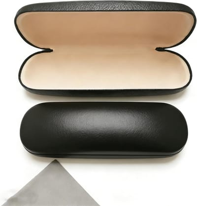 Elegante Hard Case voor Zonnebril en Leesbril van PU Leer met Microfiber Doek - Ideaal voor Reizen en Bescherming van Brillen voor Mannen en Vrouwen