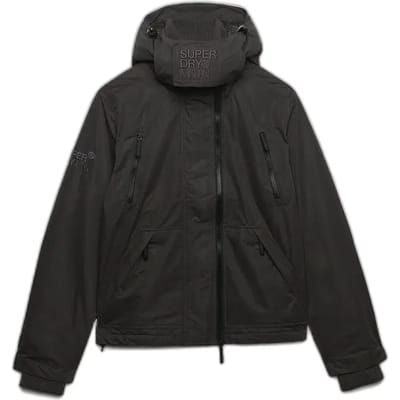 Superdry Microvezel Arctic Windcheater Jas Met Capuchon Black Grootte: L