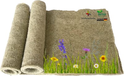 Knaagdiertapijt Hennep - Bodembedekking Kooi - Comfortabel Verblijf - Ecologisch Geteeld - 150 x 80 cm - Natuurlijk