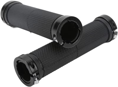 Fiets Handvatten - Stuurhoezen Grips - Comfortabel Fietsen - Antislip Rubber - 22-23 mm - Zwart