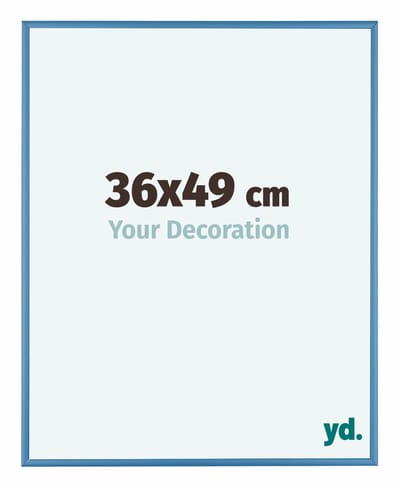 Your Decoration - Puzzellijst 36x49 cm - Staal Blauw - Puzzellijst 500-1000 stukjes - Aluminium Fotolijst - Kent