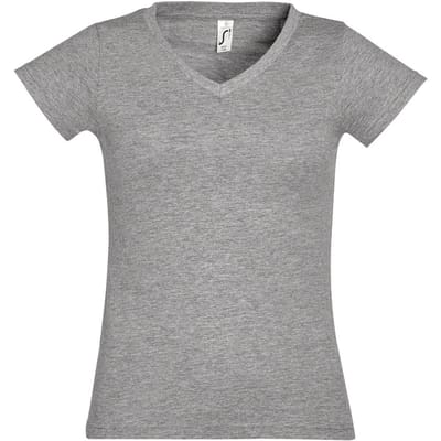 SOLS Dames/dames Maan V Hals T-Shirt met korte mouwen (Grijze Mergel)