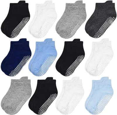 Dailygoods - Dailygoody - baby sokken - antislip sokken - ademend katoen - peuter sokken 1-3 jaar - comfortabele enkelsokken - perfect voor binnen
