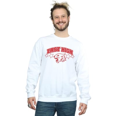 Disney Heren High School Musical The Musical Wildcat Stars Sweatshirt (Wit)