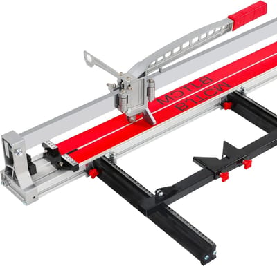 Handmatige Tegelsnijder - Precisie Snijder - Keramiek Snijden - Wolfraamcarbide Wiel - 47 Inch Max Lengte - Zilver