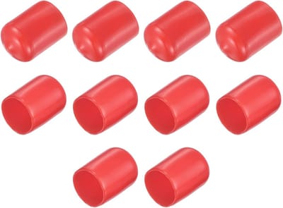 Rubberen Doppen voor Buisstop en Eindkap - 10 Stuks - Beschermdoppen voor Tuinstoelen en Tafelpoten - Rood