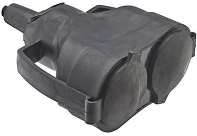 Waterdichte dubbele stekker 2P T 16 A - zwart