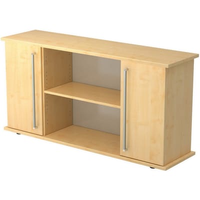 KAPA SB | Dressoir | met deuren - Esdoorn Chrome metaal handgreep