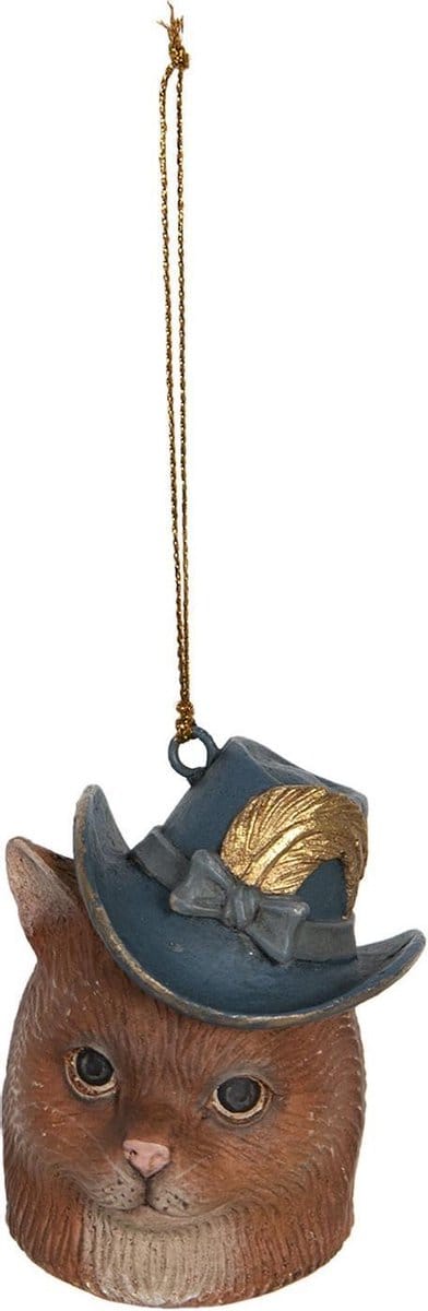 Clayre & Eef Hanger 7 cm Bruin Kunststof Rond Woondecoratie