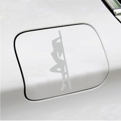 Bumpersticker - Paaldanseres - 16 X 5 - Licht Grijs