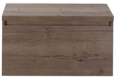 Frozen Badmeubelset 80 cm - Greeplijst in Kleur - Inclusief Wastafelbovenblad Tabacco