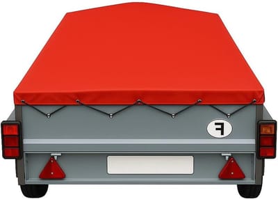 Aanhanger Zeil - Aanhangerhoes Afdekzeil - Transport Bescherming - Waterdicht Uv-bestendig - 191 x 121 cm - Rood