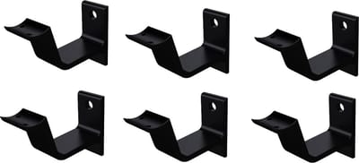 Leuninghouder zwart - Keilboutbevestiging - Hol zadel Hermeta - 3553-18 - 6 stuks
