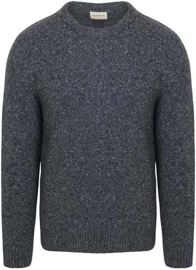 Gant Pullover Wool Blend Antraciet - Maat 3XL - Heren - Pullovers