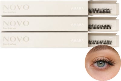 Lashnovo Fast Lashes SET - Amara 10 & 12 & 14mm - Diy Cluster Lashes - Wimperextensions - Nepwimpers Bundel - Wimpers