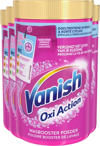 Vanish Oxi Action - Vlekkenverwijderaar - Wasbooster - Gekleurde Was - 1.5 Kg - Voordeelverpakking - 4 stuks