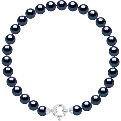 Armband Gekweekte Parels Zoetwater 6-7mm Sluiting Black Luxury White Gold