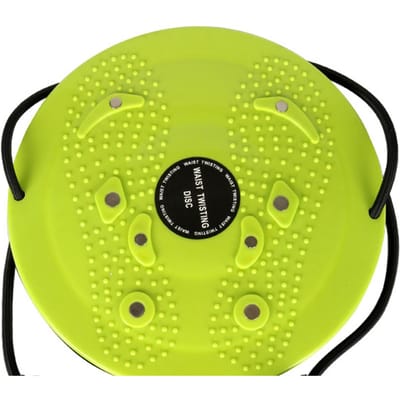Taille Draaiende Schijf Magneet Voetmassage Afslankend Groot Gebied Granulaire Uitsteeksels Pedaal Taille groen