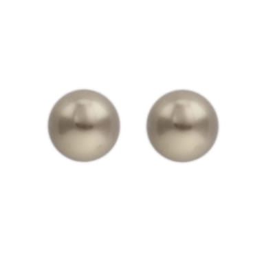 Behave - Oorknop dames - zilverkleur parel brons - tijdloos klassiek