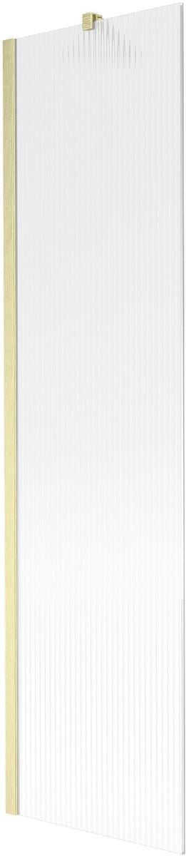 Mexen Next badscherm 1-delig 50 x 150 , strepen, geborsteld goud - 895-050-000-00-09-55