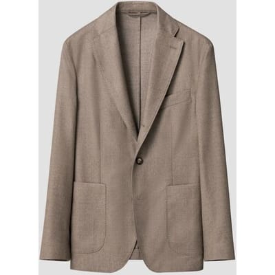 Eton Colbert Soft Vitale Barberis Canonico Wool Flanel Faux-Uni Beige / male
