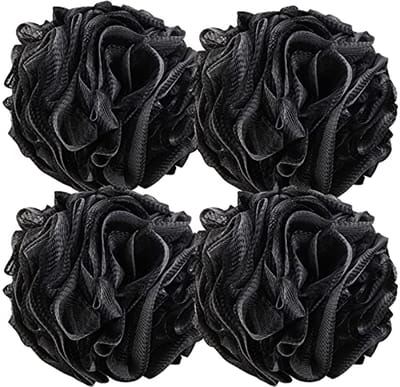 4 Packs XL Douche Loofahs - Bad Spons voor Diepe Lichaamsreiniging