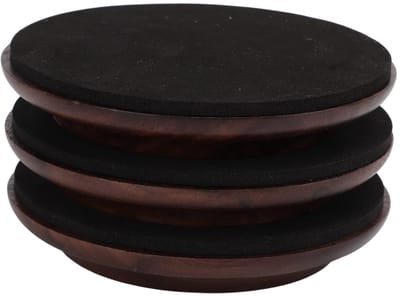 Dailygoods- Piano Caster Pads - 3 Stuks Antislip - Voor Grote Piano's - Bescherming Hardhouten Vloeren - Verlenging Levensduur Vloermaterialen - Stijlvol Houten Ontwerp