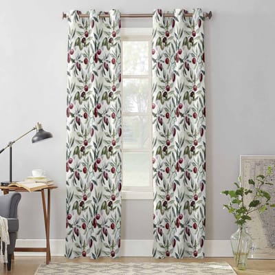 Aquarel Fruit Bladeren Plant Raamgordijnen voor Woonkamer Luxe Slaapkamer Gordijn Keuken Jaloezieën Draperieën Gordijnen 135W x 60H(cm) x1 gray