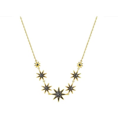 Swarovski Vuurwerk Kettingen Dames Zwart/Geel 5230293 Black/Yellow|F beige