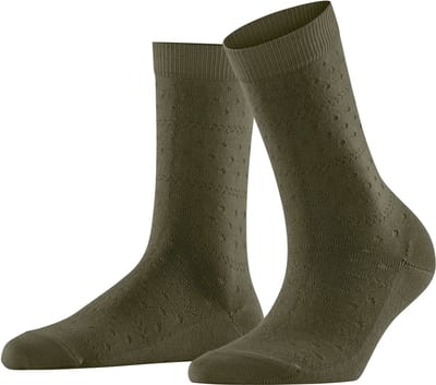 FALKE Family Special Edition eenkleurig katoen sokken dames groen - maat 35-38
