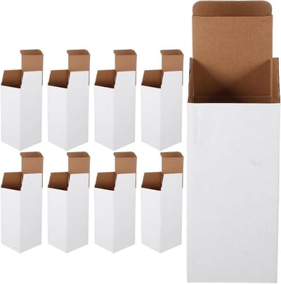 Verhuisdozen Karton - Verzenddozen Verpakking - Spullen Verpakken - Multi-grid Ontwerp - 20x10x10 cm - Wit