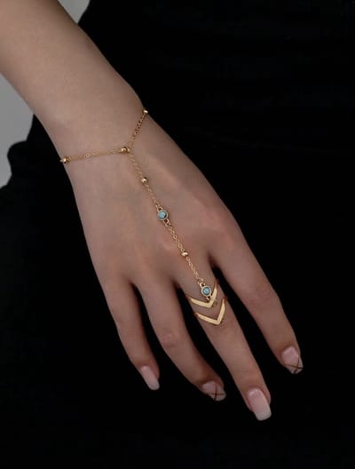 Handsieraad - handketting - statement armband - all Around Bracelet - all over bracelet - mystic armband - gecombineerde armband - bracelets - iconic - armband - armband dames - forever connected armbanden - handchain - hand chain - handketting