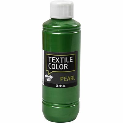Textielkleur, parelmoer, brilliant groen, 250 ml/ 1 fles