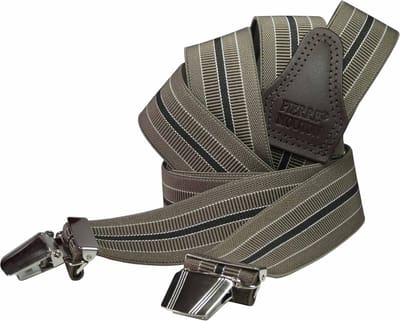 Pierre Mouton Narbonne Bretel - Bretels - Volwassenen - Heren - Beige - 120cm - 3 brede clips - M - L