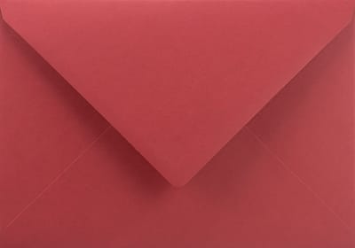 Gladde rode enveloppen A5 - 162 x 229 mm - C5 - 20 stuks - NK natgelijmde - 115 gram - Sirio Color - Netuno