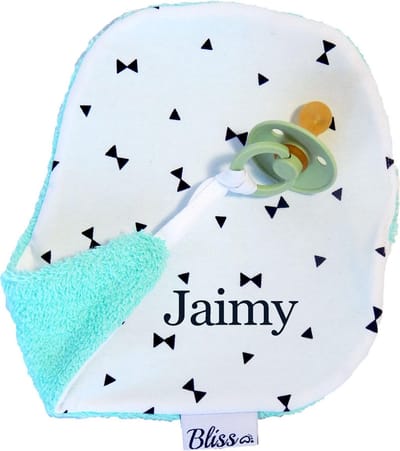 Wallabiezzz Speendoekje - Speenknuffel - Knuffeldoekje met naam - gepersonaliseerd cadeau - Kraamcadeau - Mint
