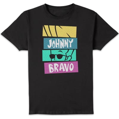 Cartoon Network Spin-Off Johnny Bravo 90s Slices t-shirt - Zwart - L