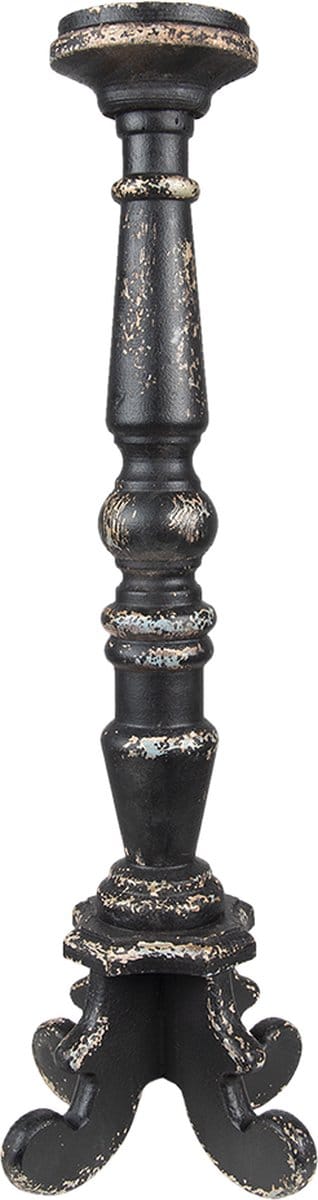Clayre & Eef Kandelaar 65 cm Zwart Hout