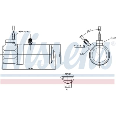 Droger, airconditioningsysteem NISSENS 95572